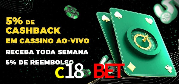 Promoções do cassino ao Vivo c18 bet
